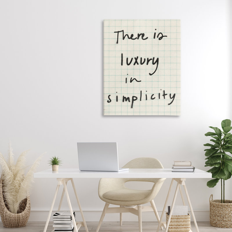Toile de luxe Luxury In Simplicity, design par Victoria Barnes, H 40 po x l 30 po