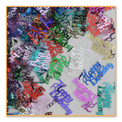 Confettis fantaisie de joyeux anniversaire