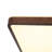 Scandinavian LED Walnut Wood Rectangular Flush Mount