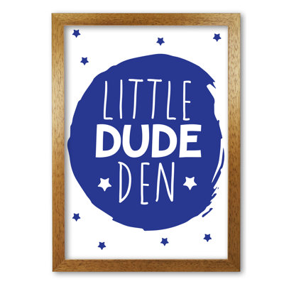Little Dude Den Circle - Print