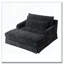 Canapé 59,5 pouces avec surface texturée et deux coussins-599703248