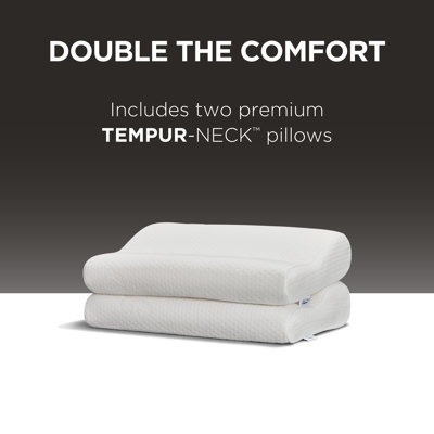 TEMPUR-Neck Pillow, Standard - 2-Pack