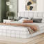Grand lit plateforme tapissier-283000677