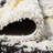 Jubei Modern Bold Strie' Shag Beige/Black/Yellow Rug-520058479