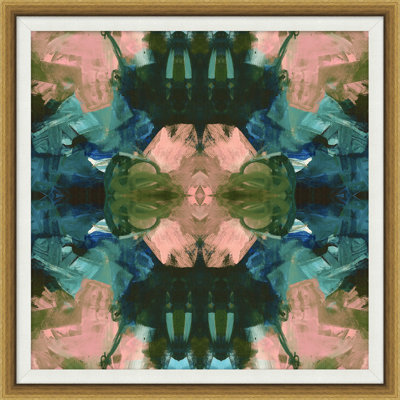 Peacock Kaleidoscope 1 Print