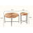 Radial wood pattern top 2 piece table set-565413388