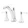 Arterra Double Handle Centerset Faucet Bathroom Faucet with Drain Assembly