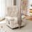 Swivel Glider Premium Power Recliner,Overstuffed Nursery Glider Chair With Soft Fleece Head Support&Side Pocket-558786981