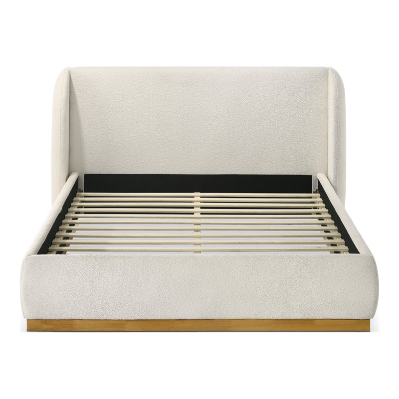 Cantero Boucle Wingback Platform Bed, King