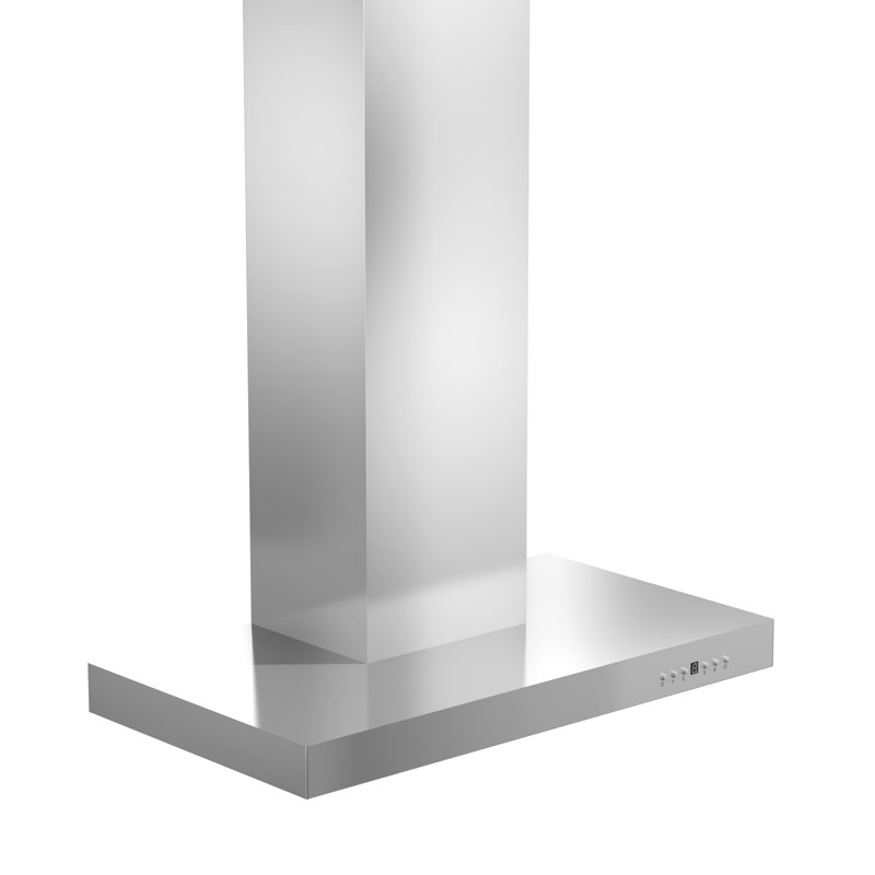 42" KE 400 CFM Convertible Wall Mount Range Hood in Brushed Stainless Steel, Stainless Steel, 42"