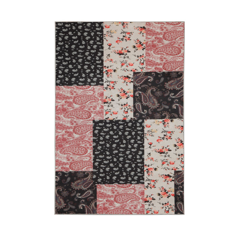 Premium Woven Carpet, 2.6 x 4.0 Feet | 100% Polyester, Antibacterial, Non-Slip Underside | 3D Digital Printing, Machine Washable, Pile Height: 0.04 in | Ideal for Living Room, Bedroom, and Home Decor