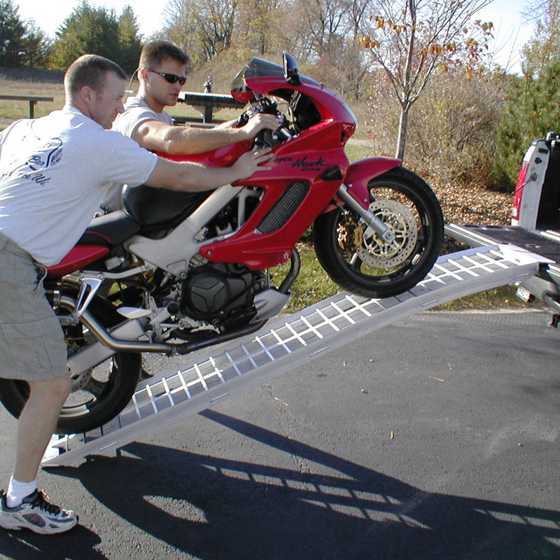 Black Widow Aluminum Arched Motorcycle Ramp