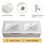 Meuble-lavabo double mural 48 po avec plateau en résine Farnor-1882105586-1899368977