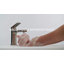 Robinet de salle de bain monotrou en métal avec drain-27474940