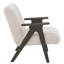 Fauteuil moelleux moderne en bois avec structure