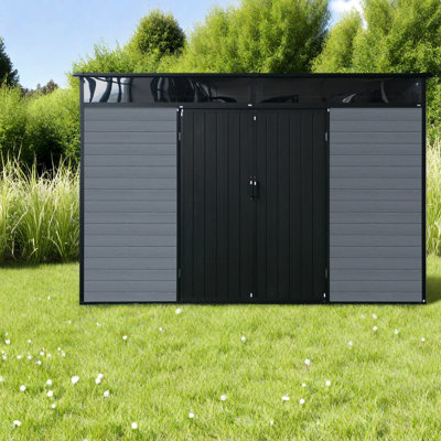Premium Durable Sheds, Plastic And Steel Construction, Spacious Design For Garden Storage