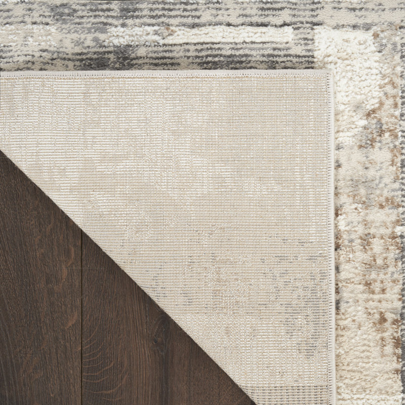 Barric Geometric Sustainable Woven Area Rug, Rectangle 6' x 9'