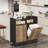 Calixto 39.37" Tilt Out Trash Can Cabinet with Double Hidden Trash Can Holder, Kitchen Free Standing Cabinet-452829348