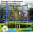 Sapphome Round Backyard Trampoline with Safety Enclosure-92906142