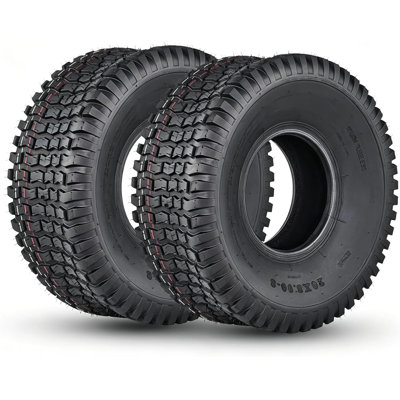 Paquet de 2 - 2 pneus 20x8,00-8 4PR NHS Tubeless Turf Saver, pneus en caoutchouc robustes 950LBS, pneus de remplacement tout-terrain sans gazon pour tracteur de jardin tondeuse à gazon