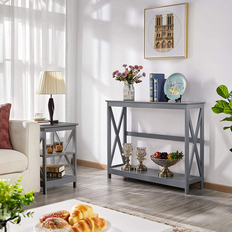Theo 40'' Console Table, Grey