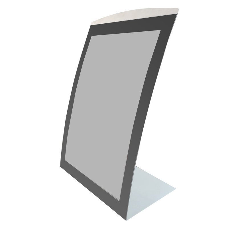 Porte-affiche pour plateau de table, avec lentille magnétique, incurvé