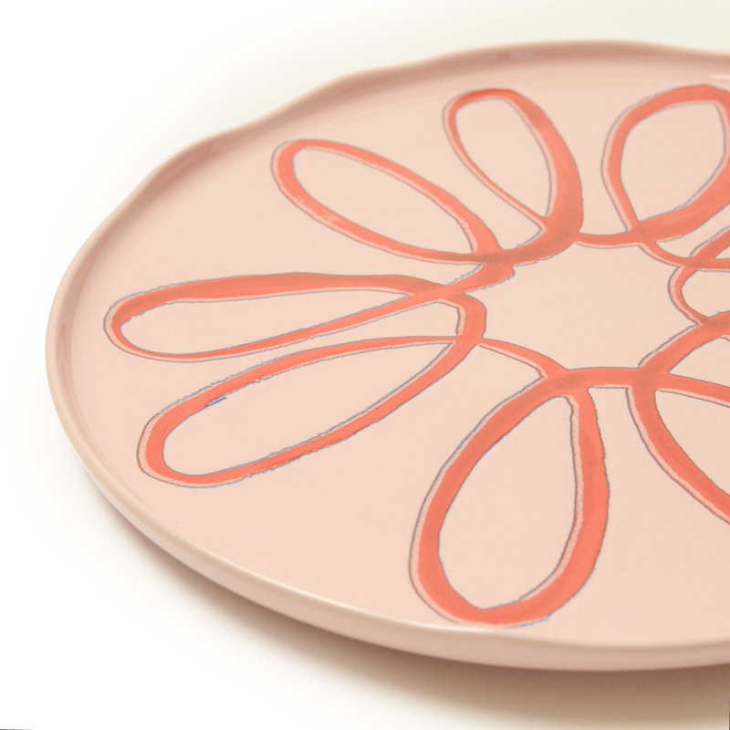 Amalfi Service Charger Plate - Lime - 12.6", Pink