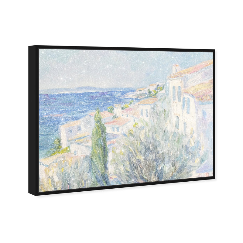 Henri Matisse Interpreted Town II Canvas Nautical & Beach Print by Oliver Gal, Black Frame, 20 x 16, 25"H x 31"W, Black Frame