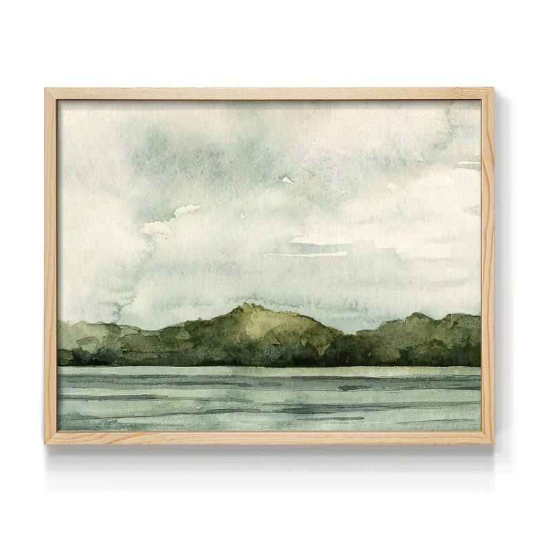 Riverside II -Framed Print - Restickable, 8" H x 10" W, Natural