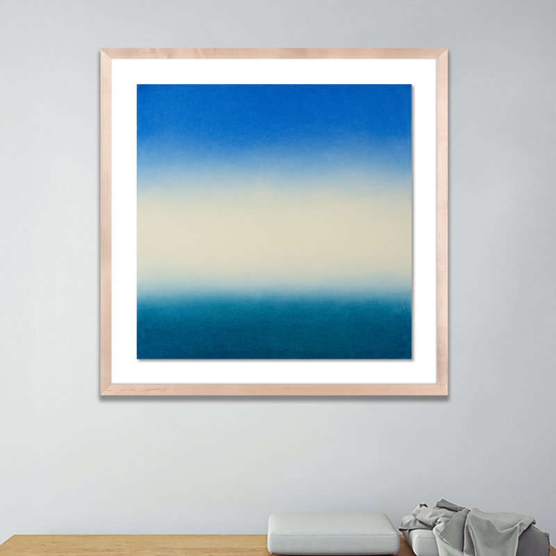 Blue Painting by Ericka Wolf, Natural, 40" H x 40" W x 2.5" D