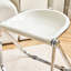 Chaise pliante transparente Artsy - tabouret créatif en acrylique pour la maison, le bureau et les loisirs, pliable empilable, matériau PC, couleurs vives, peut être utilisé comme changement de chaussures, habillage, tabouret de salle à manger, ancien