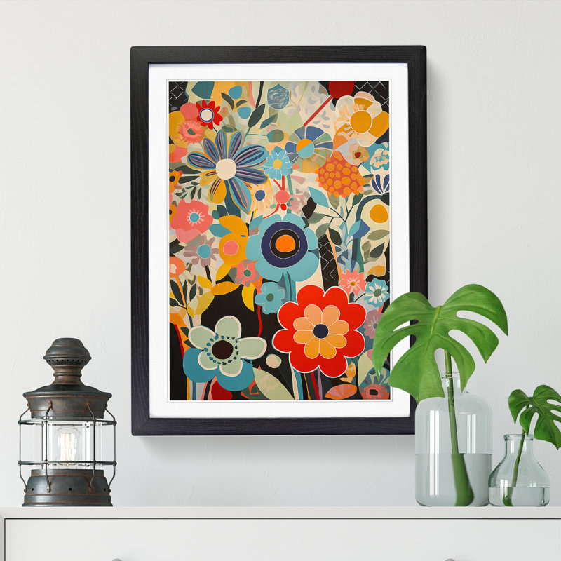 Orphism Flowers Vol.11 1 Piece Wall Art, 46cm H x 34cm W x 2cm D, Oak