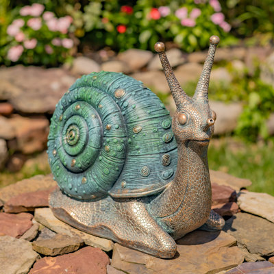 11 po Décoration de jardin escargot en polyrésine - Turbo