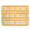 Tapis de bain orange et blanc