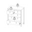 Commode 5 tiroirs Cotham-1768329295