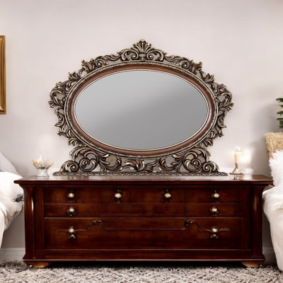 Miroir, finition cerise