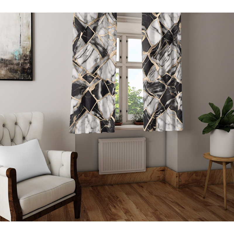 Semi Sheer Curtain Pair, 20" W x 52" L