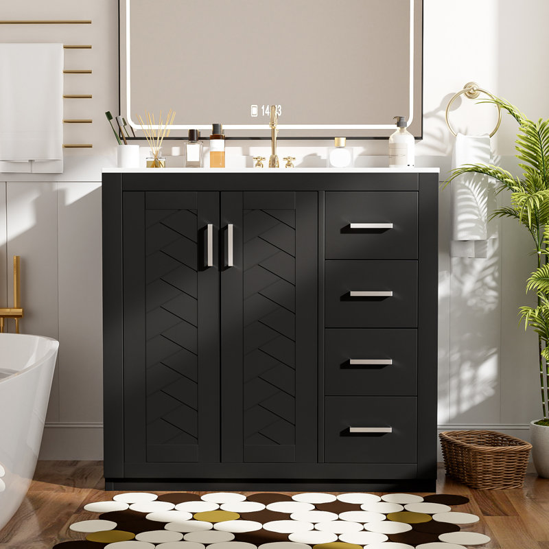 Meuble-lavabo 36 po avec lavabo en céramique