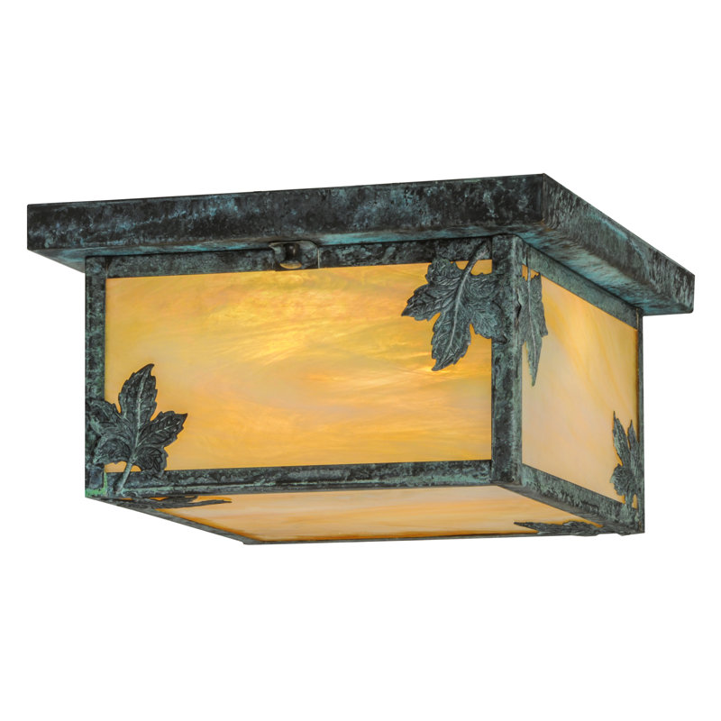 Hyde Park Maple Leaf Flush Mount, 2 Lights