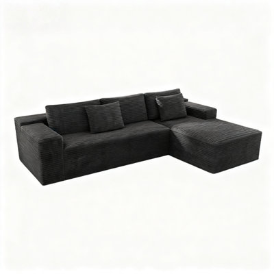 Compression Sectionals Corduroy 104.3 X 68.9 Modern Living Room Home