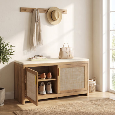 Banc à chaussures avec coussin Gwendolen