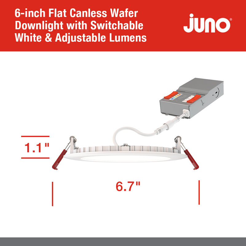 Ensemble d'éclairage encastré 6 "Ultra Slim