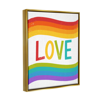 " Rainbow Love Pride Stripes " by Amanda Houston