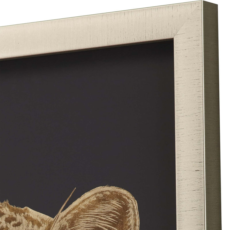 Leopard Portrait Gold Framed Print Wall Art