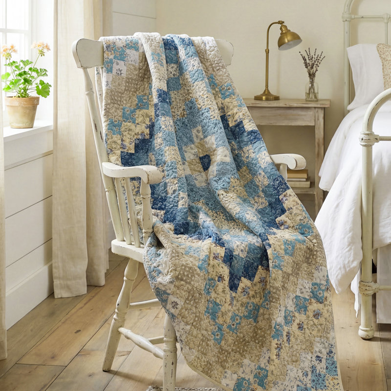Donna Sharp Blue Diamond UCC Quilted Throw