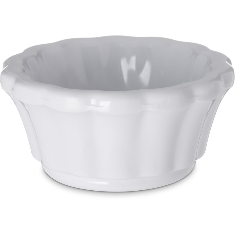 Mélamine festonnée à la mélamine, 1 oz, Blanc