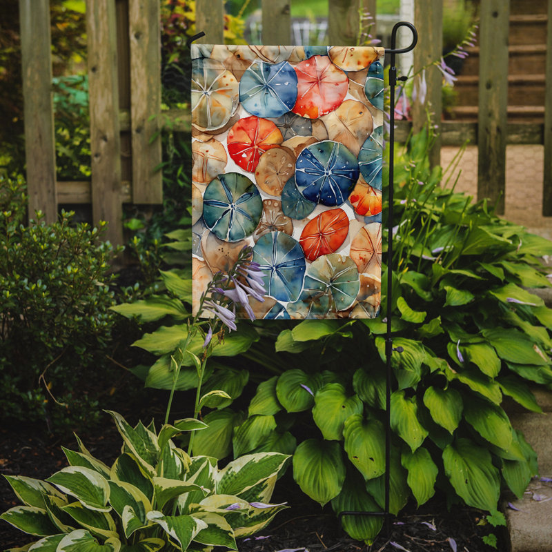 Drapeau de jardin double en polyester H 15,5 po x l 11,25 po