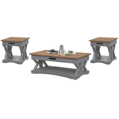 Bankhead Cocktail Table With 2 End Tables