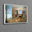 Art mural sur toile en coton d'inspiration surréaliste Dominique Appia