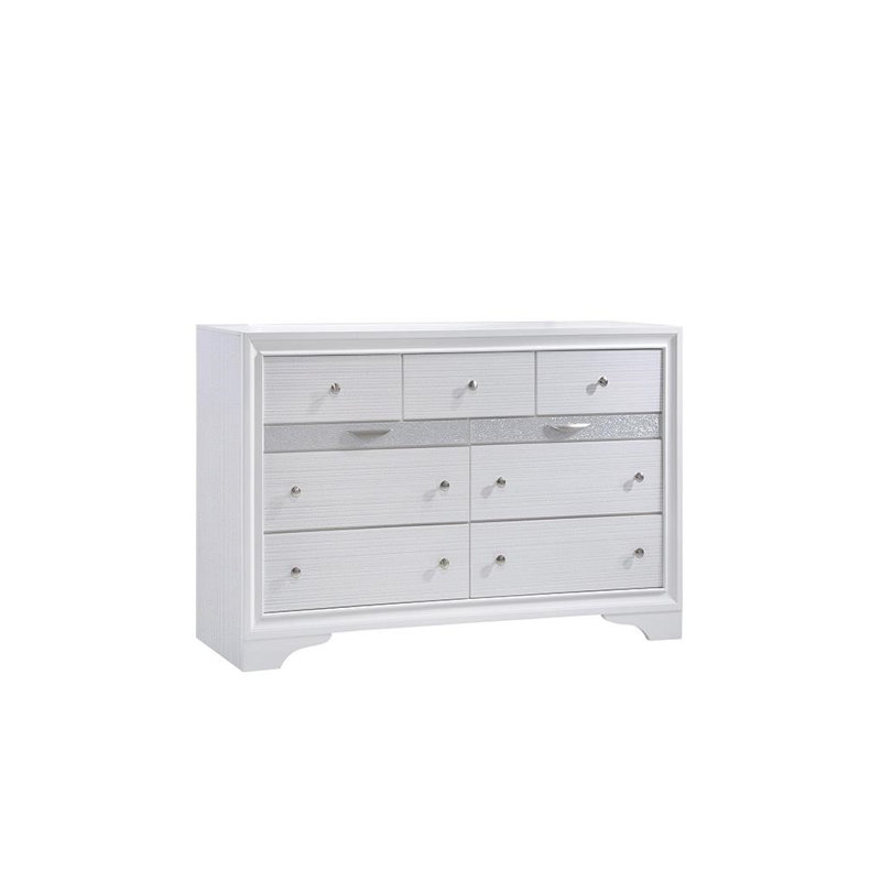 Smartt 9 - Drawer Dresser, White